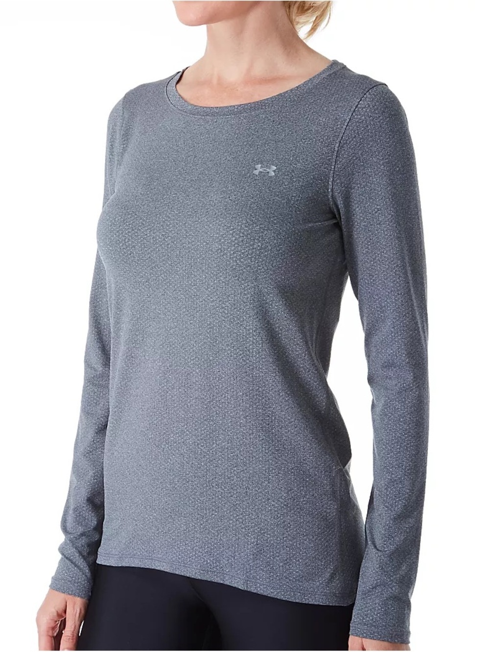 Under Armour Women’s Long Sleeve Crew Neck Top - Heather Gray